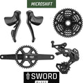 MICROSHIFT Group set SWORD Black 1x9 with Crank Set 42T - 170mm Arm Length