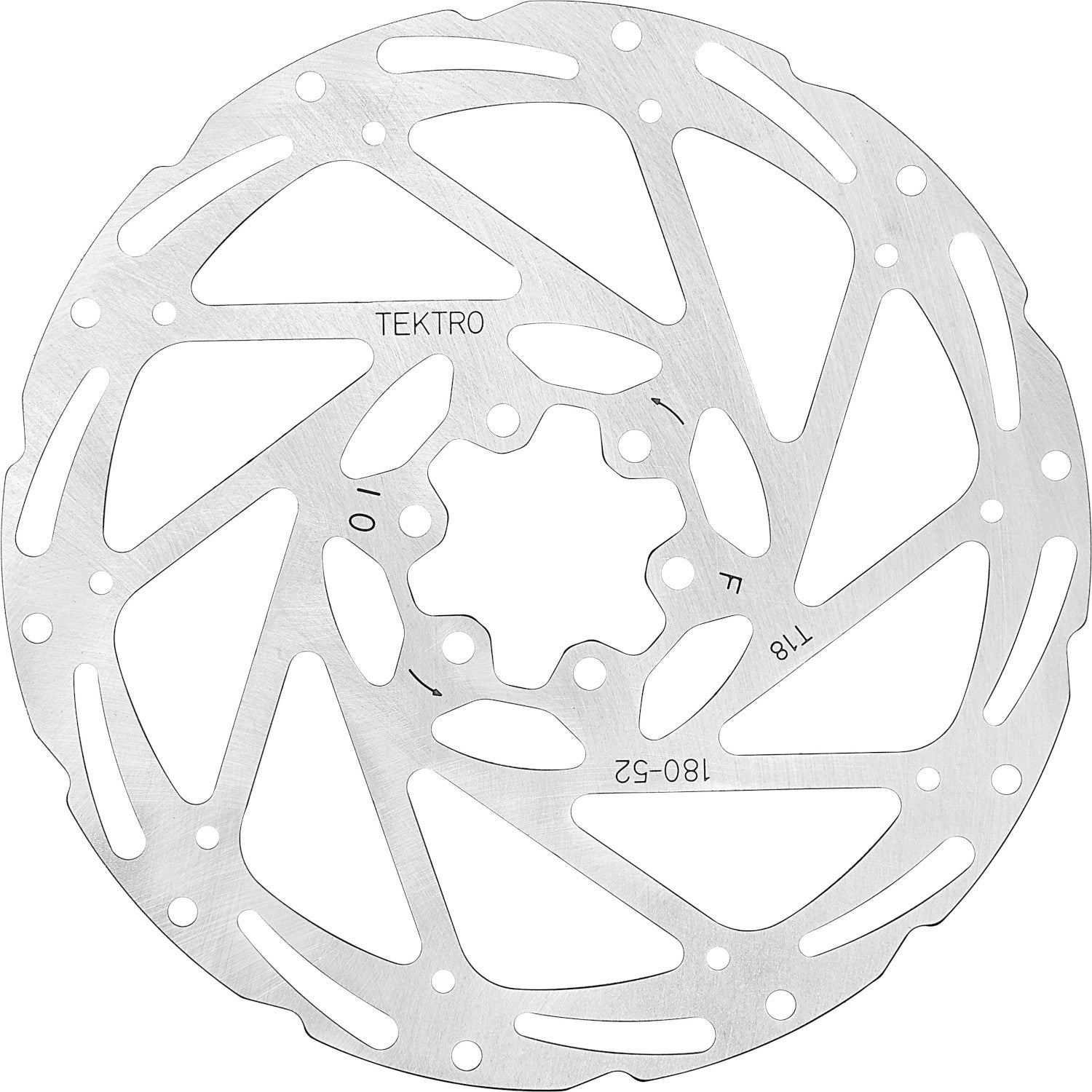 TEKTRO Rotor 180mm - TR-52 Anti-vibration Rotor for 2 Piston Caliper - 1.8mm